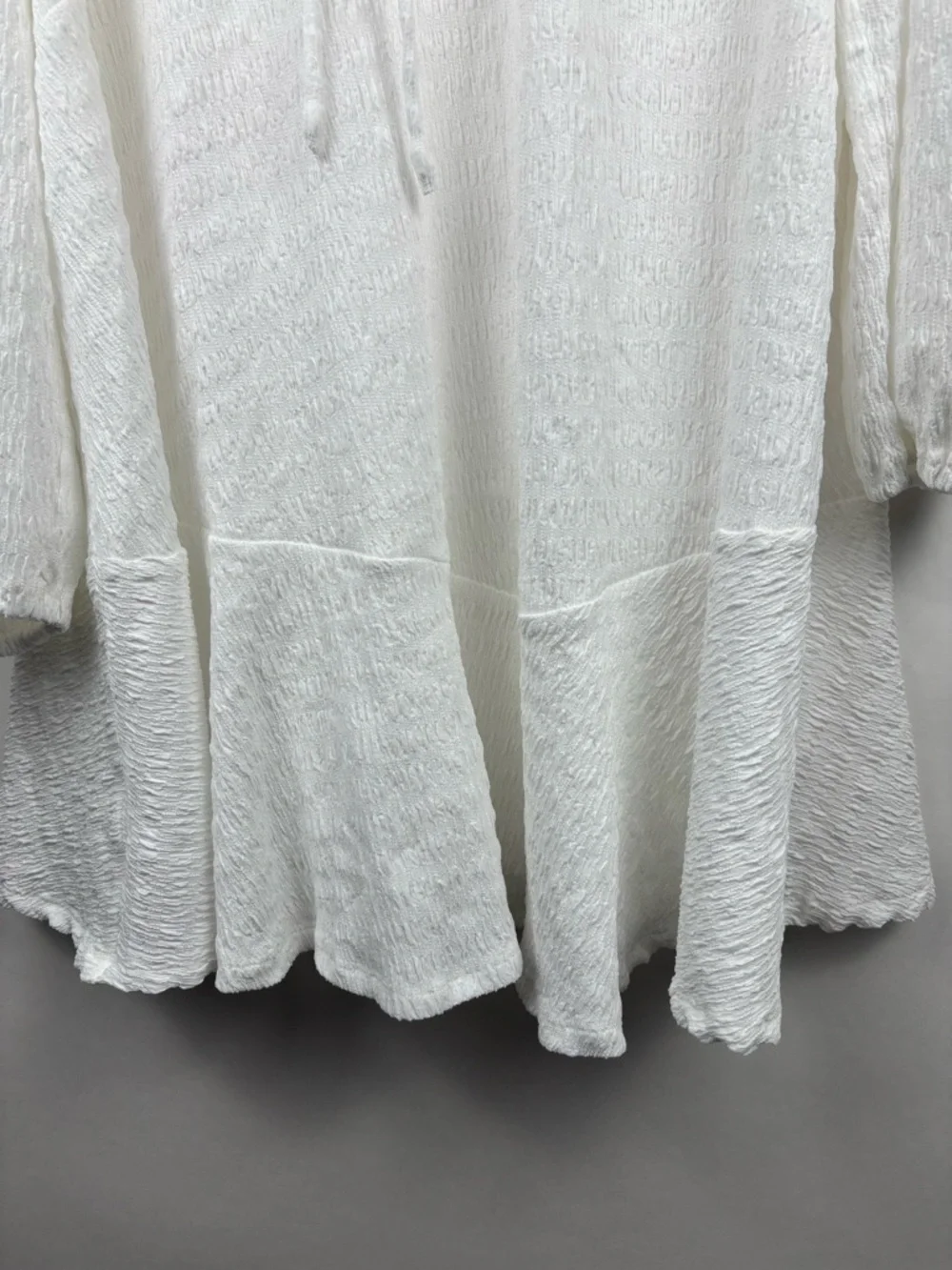 Free People Anderson Mini Dress White L Boho Cottagecore